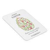 Waterverf braal paaspasta blij Pasen Magneet (Rechterzijde)