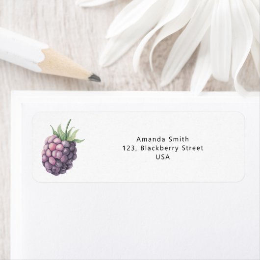 Waterverf braam etiket (Insitu)