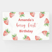 Waterverf bramen 1e verjaardagsfeestje spandoek (Horizontaal)