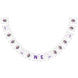 Waterverf bramen 1e verjaardagsfeestje vlaggetjes