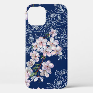 Waterverf branbloemen kersen met takgrafiek Case-Mate iPhone case
