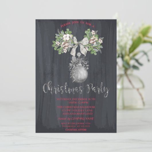 Waterverf Branch, all-kerstparty Kaart (Staand voorkant)