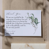 Waterverf Branch Memorial Foto Dank u kaart