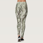 Waterverf Branches Green Camouflage Leggings (Achterkant)