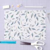 Waterverf Branches met Blue Leaves Design Tissuepapier (Craft)