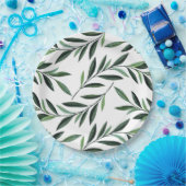 Waterverf Branches Patroon Papieren Bordje (Feest)