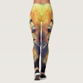 Waterverf brandweerman Leggings afschilderen Firem (Achterkant)
