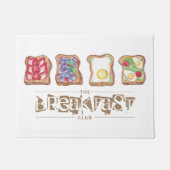 Waterverf Breakfast logo restaurant Business Deurmat (Voorkant)
