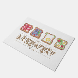 Waterverf Breakfast logo restaurant Business Deurmat