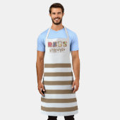 Waterverf Breakfast logo restaurant Business Schort (Gedragen)