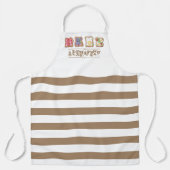 Waterverf Breakfast logo restaurant Business Schort (Voorkant)