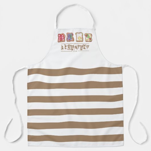 Waterverf Breakfast logo restaurant Business Schort (Voorkant)