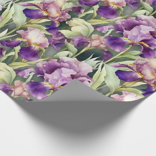 Waterverf-brede riskaflooppapierrol cadeaupapier (Hoek)