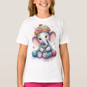 Waterverf breiolifant t-shirt