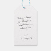 Waterverf Brick House Cadeaulabel (Achterkant)