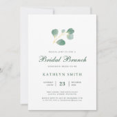 Waterverf Bridal Brunch Kaart (Voorkant)