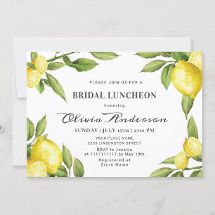 Waterverf Bridal Luncheon Kaart