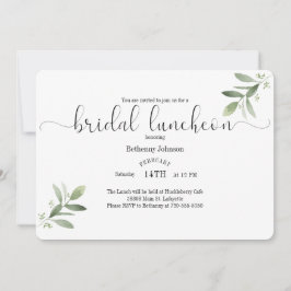 Waterverf Bridal Luncheon Kaart