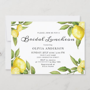 Waterverf Bridal Luncheon Kaart