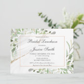 Waterverf Bridal Luncheon Kaart (Staand voorkant)