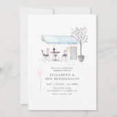 Waterverf Bridal Luncheon uitnodiging (Voorkant)