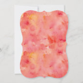  Waterverf Bridal Shower Invitation Kaart (Achterkant)