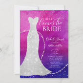 Waterverf Bridal Shower Invitation Kaart (Voorkant)