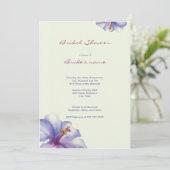 Waterverf Bridal Shower Invitations Kaart (Staand voorkant)