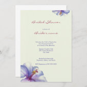 Waterverf Bridal Shower Invitations Kaart (Voorkant / Achterkant)