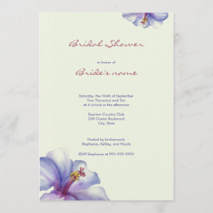 Waterverf Bridal Shower Invitations Kaart
