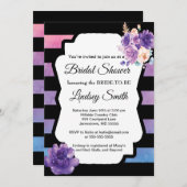 Waterverf Bridal Shower Kaart (Voorkant / Achterkant)