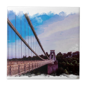 Waterverf Bridge Tegeltje