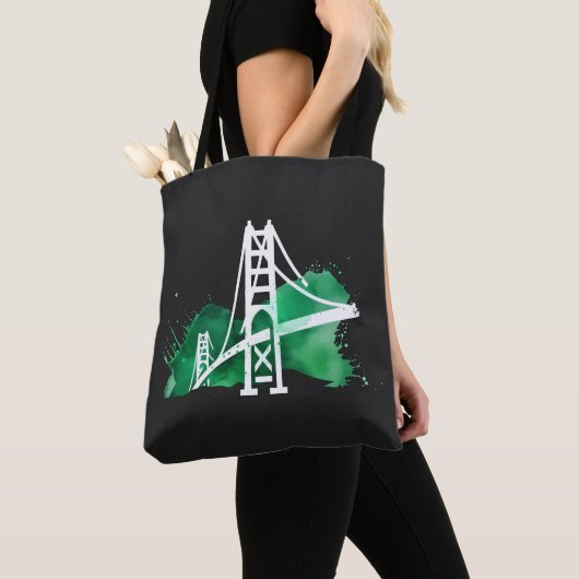 Waterverf Bridge Tote Bag (Dichtbij)