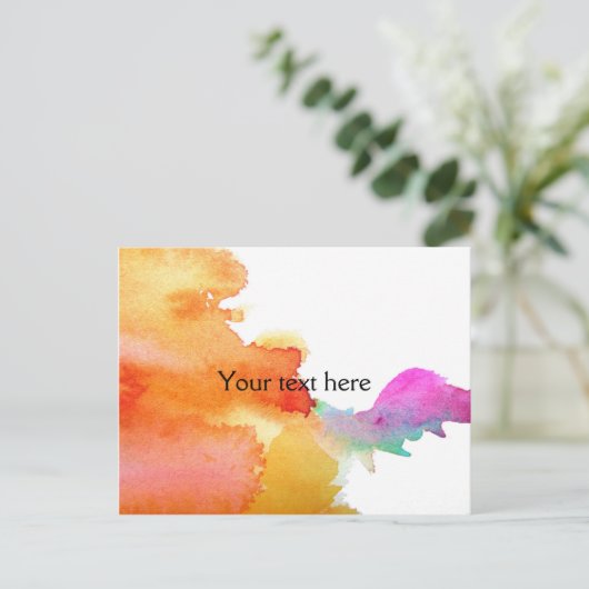 Waterverf Briefkaart (Staand voorkant)