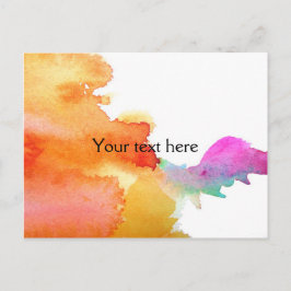 Waterverf Briefkaart