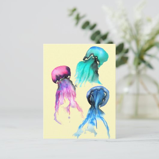 Waterverf Briefkaart (Staand voorkant)