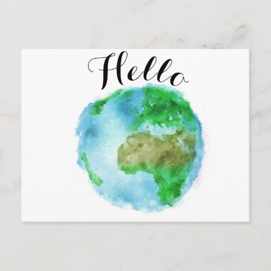  waterverf briefkaart (Voorkant)