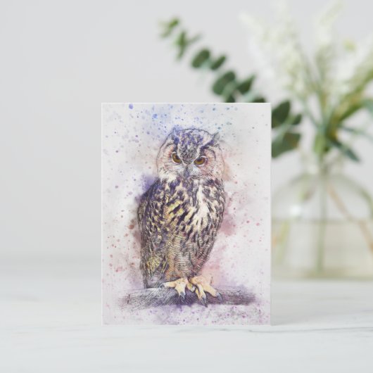 Waterverf Briefkaart (Staand voorkant)