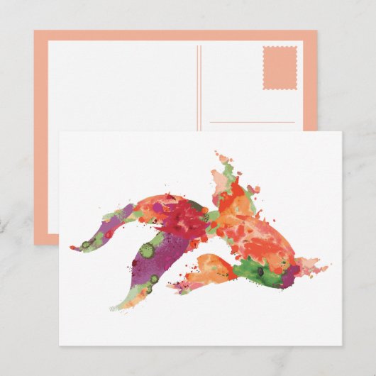 waterverf briefkaart (Voorkant / Achterkant)