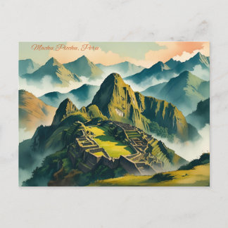 Waterverf Briefkaart - Peru