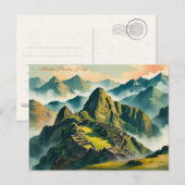 Waterverf Briefkaart - Peru (Voorkant / Achterkant)