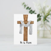  Waterverf Briefkaart voor Paasvakantie (Staand voorkant)