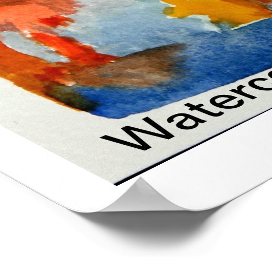 waterverf Briefkaarten Show Poster (Hoek)