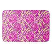 Waterverf Bright Boho Floral Swirl Badmat (Voorkant)