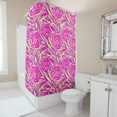 Waterverf Bright Boho Floral Swirl Douchegordijn (In situ)