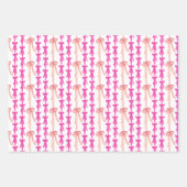 Waterverf Bright Coquette Bows Kerstboom Inpakpapier Vel (Voorkant 3)