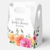 Waterverf Bright Festive Flower Vrijgezellenfeest Bedankdoosjes (Geopend)