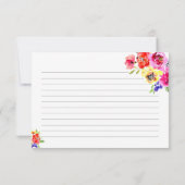 Waterverf Bright Floral Vrijgezellenfeest Recept K (Achterkant)