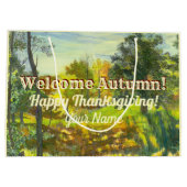 Waterverf Bright herfst Groot Cadeauzakje (Achterkant)