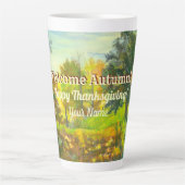 Waterverf Bright herfst Latte Mok (Voorkant)